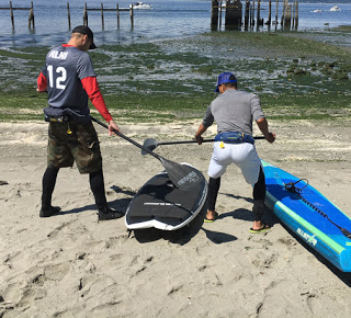 Why Paddleboarders Wear Shorts over their Wetsuits